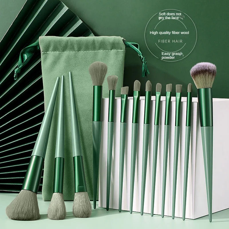 Soft Hair Makeup Brush Suit - Eye Shadow Powder Brush Foundation Blush Highlight Concealer - Makeup To