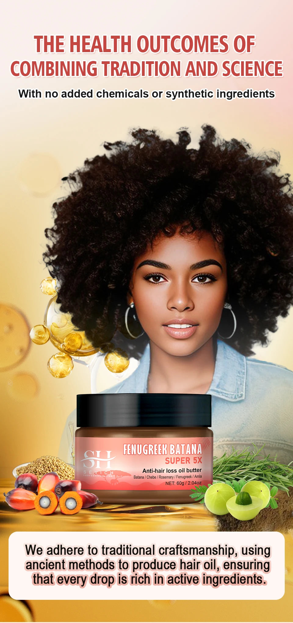 Naturals Anti-Hair Loss Oil Super 5x set African fast hair growth Chebe Batana oil butter  Fenugreek hair regrowth treatment