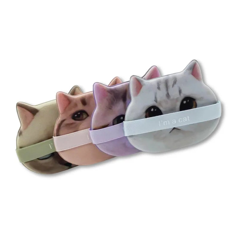1/4pcs Kitty Air Cushion Powder Puff Cute Cat Cosmetic Puffs Hydrophilic Non-latex Facial Foundation Beauty Tool Dry Wet Makeup