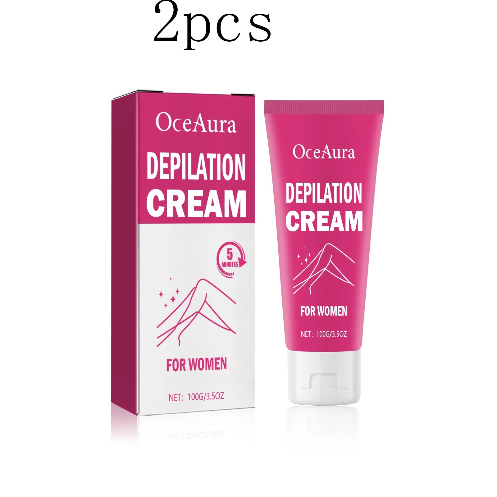 Women's Depilatory Cream: Deep Body Hair Removal, Painless Hair Removal, Hair Growth Inhibitor, Moisturizing and Smoothing