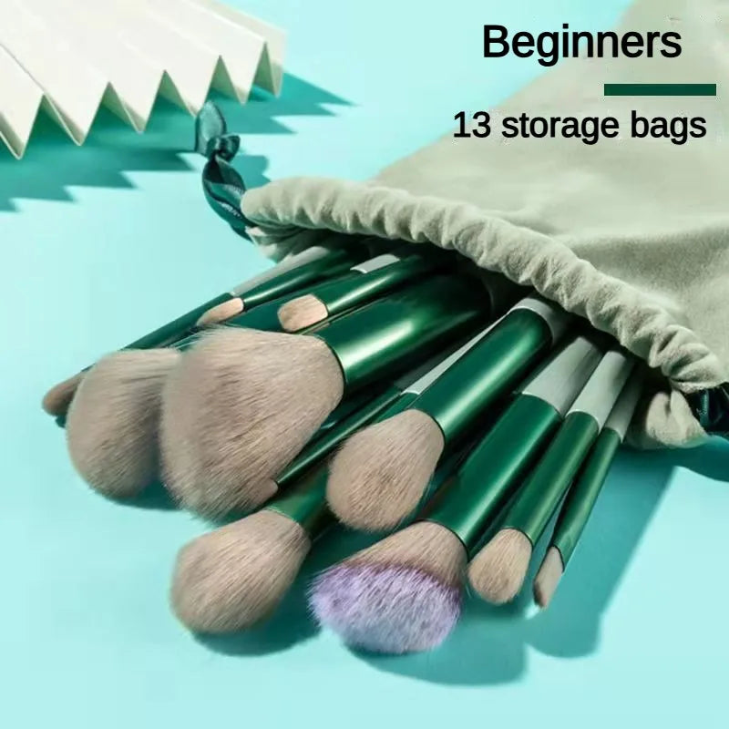 Soft Hair Makeup Brush Suit - Eye Shadow Powder Brush Foundation Blush Highlight Concealer - Makeup To