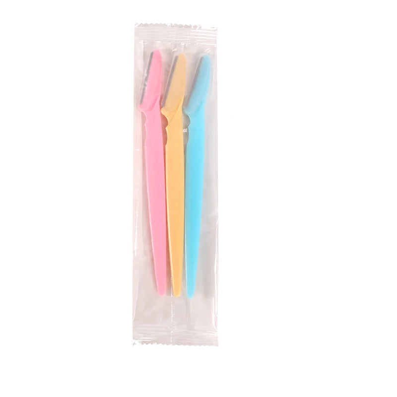 3pcs Eyebrow Trimmer Set Anti-scratch Safety Sharp Shaving Blade Eyebrow Trimmer Beauty Tool