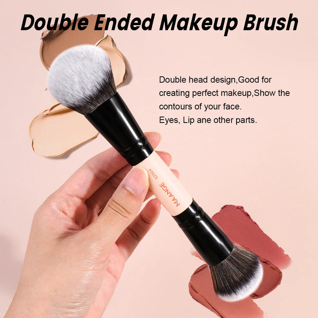 MAANGE Professional Foundation Makeup Brush Soft Dense Hair for Powder Liquid Cream Cosmetics Blending Beauty Tool Premium Gift