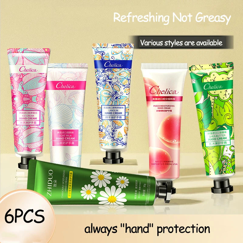 Plant Extract Hand Cream Winter Moisturizing Anti-wrinkle Anti Chap Repairing Hands Care Beauty Skincare Hand Lotion Sets Gifts