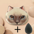 1/4pcs Kitty Air Cushion Powder Puff Cute Cat Cosmetic Puffs Hydrophilic Non-latex Facial Foundation Beauty Tool Dry Wet Makeup