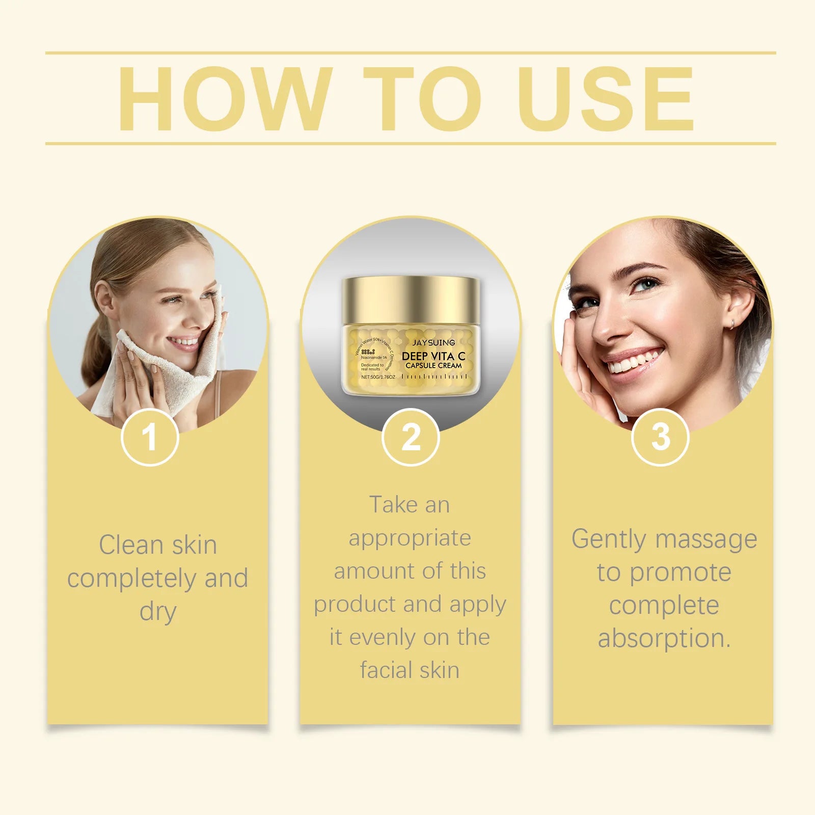 Vitamin C Face Cream Original Dark Spo-ts Removal Fade Blemishes Improve Dullness Moisturizing Brighten Lighten Skincare Cream