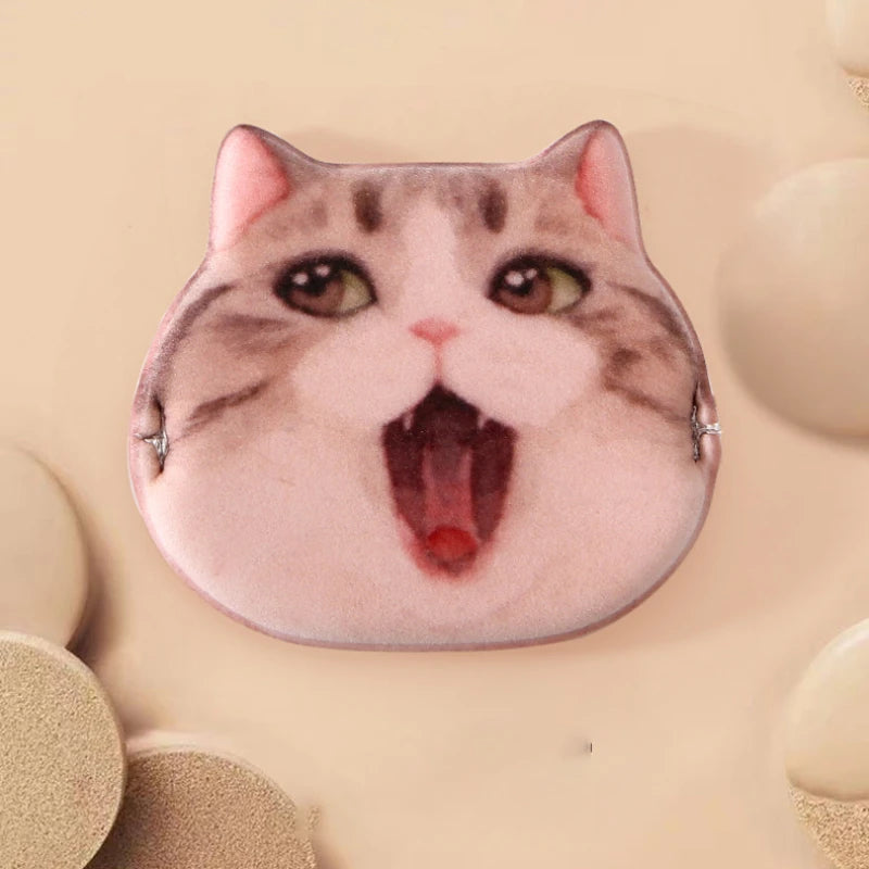 1/4pcs Kitty Air Cushion Powder Puff Cute Cat Cosmetic Puffs Hydrophilic Non-latex Facial Foundation Beauty Tool Dry Wet Makeup