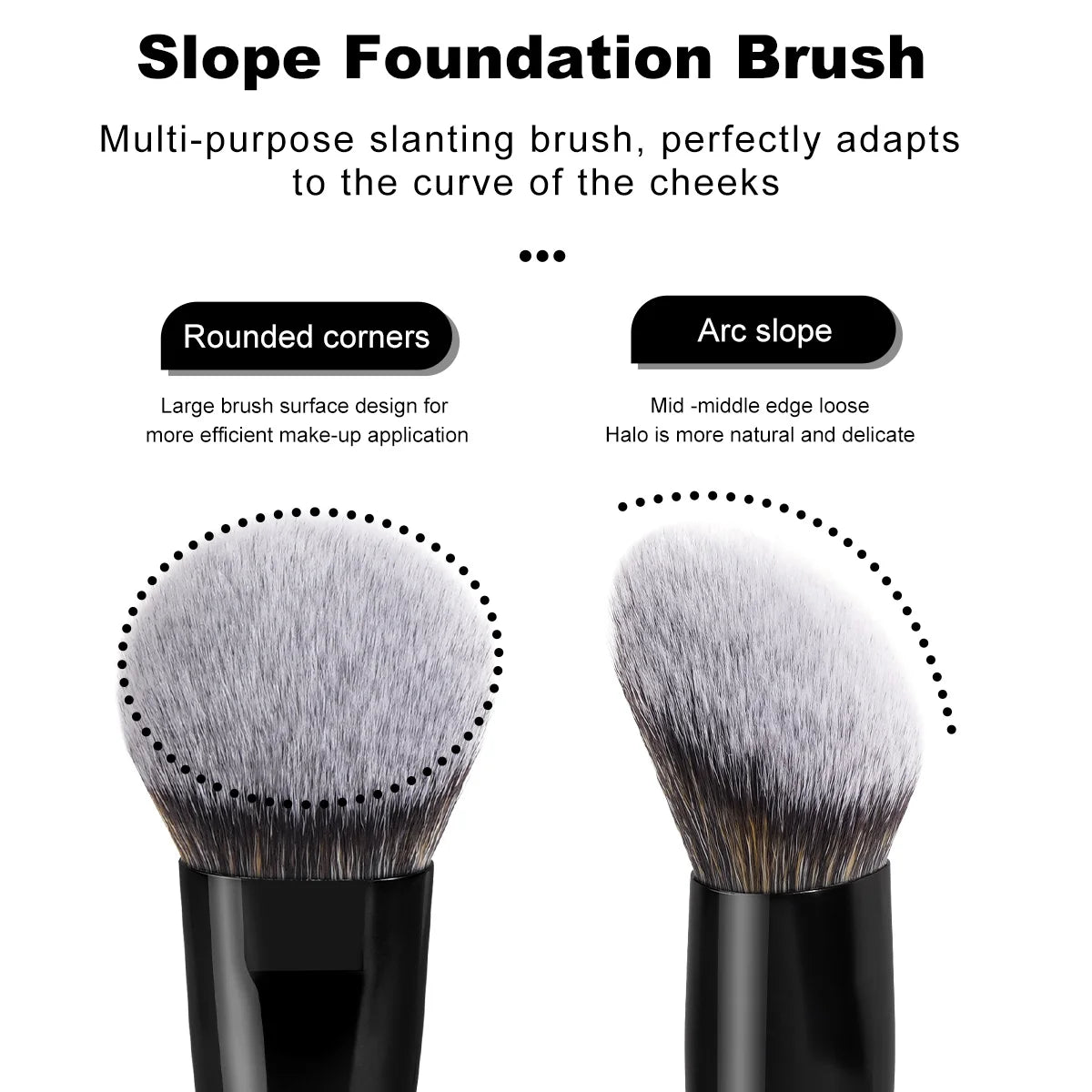 MAANGE Professional Foundation Makeup Brush Soft Dense Hair for Powder Liquid Cream Cosmetics Blending Beauty Tool Premium Gift