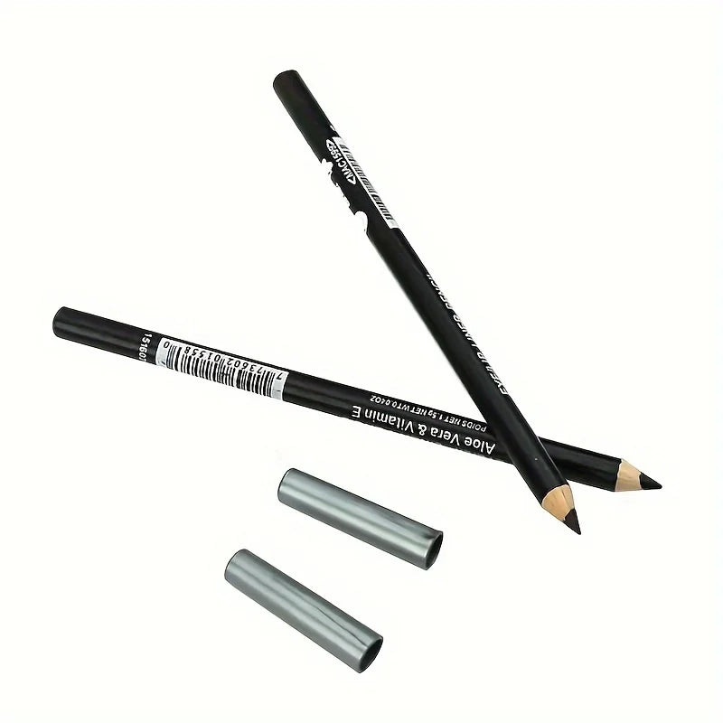 3/5pcs Eye Makeup Pen Black Brown Eyeliner Eyebrow Pencil Waterproof Long Lasting Cosmetic Beauty Tool