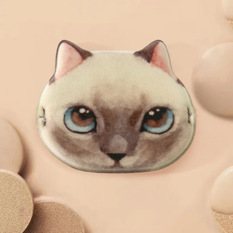 1/4pcs Kitty Air Cushion Powder Puff Cute Cat Cosmetic Puffs Hydrophilic Non-latex Facial Foundation Beauty Tool Dry Wet Makeup