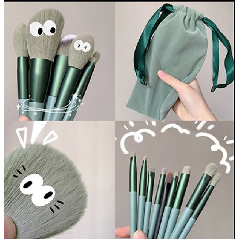 Soft Hair Makeup Brush Suit - Eye Shadow Powder Brush Foundation Blush Highlight Concealer - Makeup To