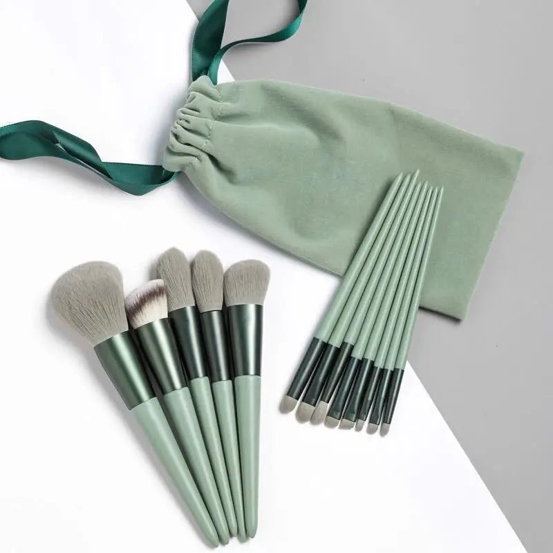 Soft Hair Makeup Brush Suit - Eye Shadow Powder Brush Foundation Blush Highlight Concealer - Makeup To
