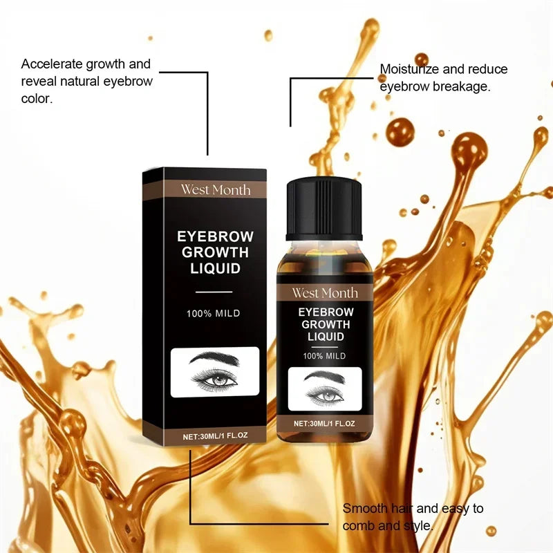 Eyebrow Growth Serum Eyelash Hair Growth Anti Hairs Loss Product Prevent Baldness Fuller Thicker Lengthening Eyebrow Makeup 30ml