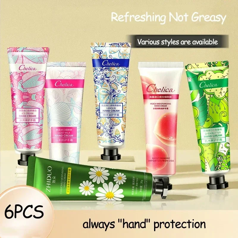 Plant Extract Hand Cream Winter Moisturizing Anti-wrinkle Anti Chap Repairing Hands Care Beauty Skincare Hand Lotion Sets Gifts