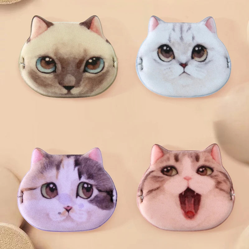 1/4pcs Kitty Air Cushion Powder Puff Cute Cat Cosmetic Puffs Hydrophilic Non-latex Facial Foundation Beauty Tool Dry Wet Makeup