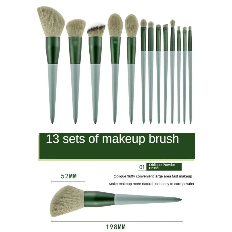 Soft Hair Makeup Brush Suit - Eye Shadow Powder Brush Foundation Blush Highlight Concealer - Makeup To