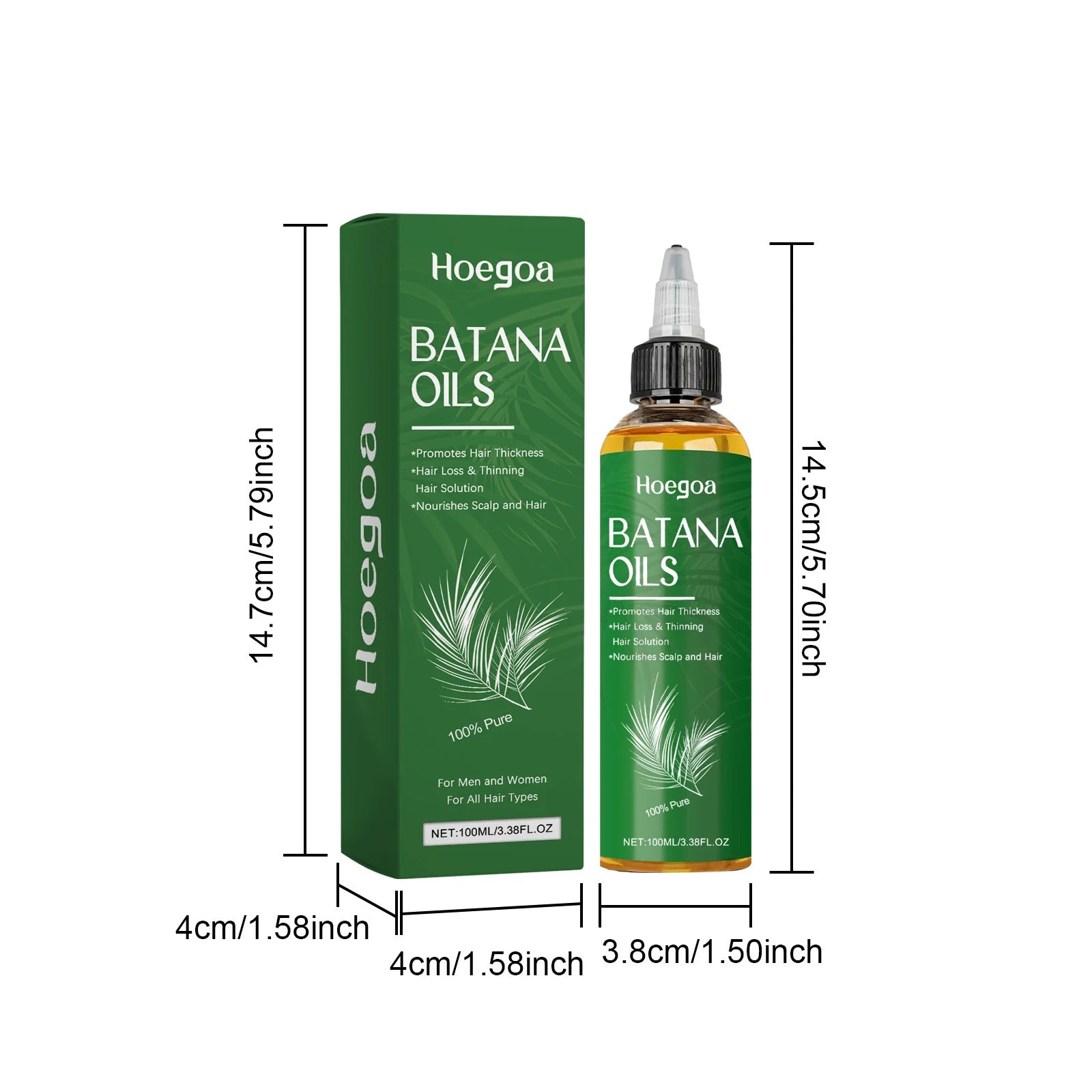 Natural Batana Oil For Hair Growth Anti Loss Repair Hair Root Moisturize Strengthen Improve Split End Hair Health Thicker Care