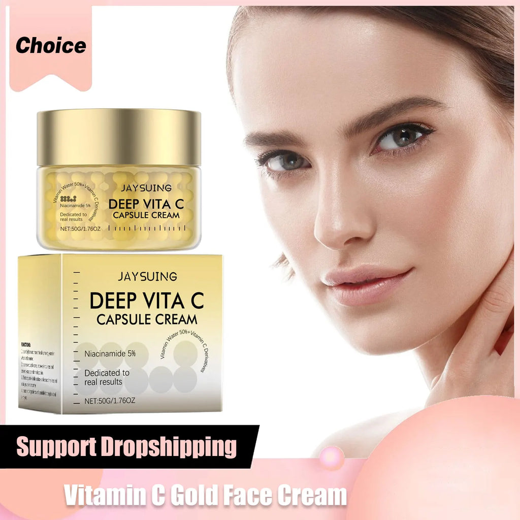 Vitamin C Face Cream Original Dark Spo-ts Removal Fade Blemishes Improve Dullness Moisturizing Brighten Lighten Skincare Cream