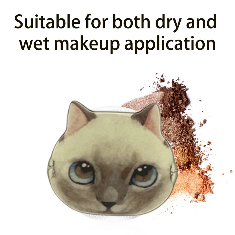 1/4pcs Kitty Air Cushion Powder Puff Cute Cat Cosmetic Puffs Hydrophilic Non-latex Facial Foundation Beauty Tool Dry Wet Makeup
